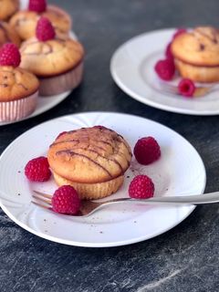 Málnás-narancsos muffin recept fotója