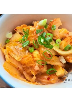 泡菜豬肉刀削麵 的食譜成品照片