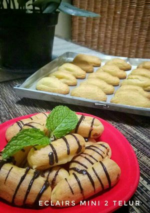 Foto resep Eclairs mini 2 telur (tips vla tidak bergerindil)