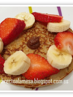 Una foto de Tortitas de avena y plátano