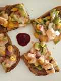 Open paneer sandwich