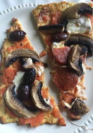 A picture of No Dough - Cauliflower Pizza.