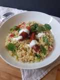 Couscous froid revisité et merguez
