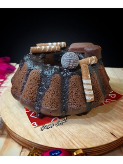عکسی از دستور کیک خیس شکلاتی یک تخم مرغی