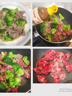 日式醬燒花椰菜炒牛肉 的食譜成品照片