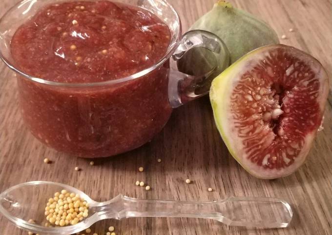 Recipe of Speedy Fig and mustard chutney