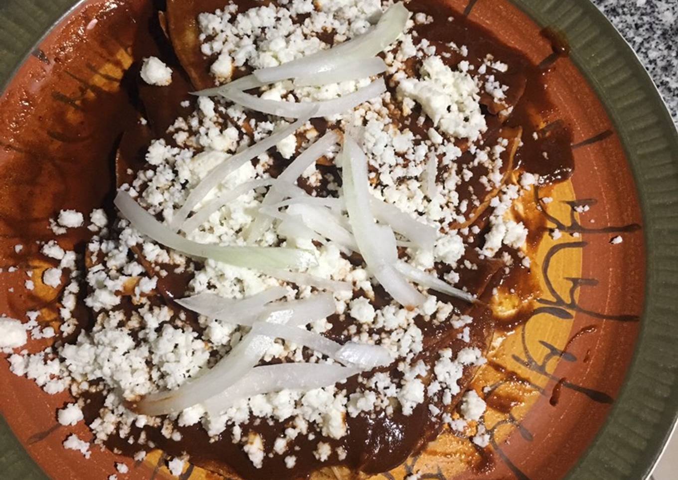 Enmoladas de pollo 🐓