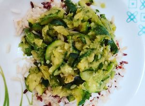 Foto di Mix riso integrale con zucchine e una spolverata di curry