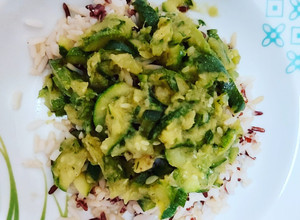 Foto di Mix riso integrale con zucchine e una spolverata di curry
