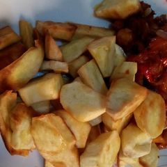 A picture of Fried sweet potatoe.