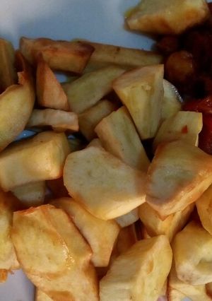 A picture of Fried sweet potatoe.