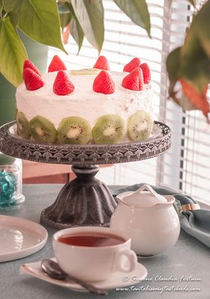 A picture of Dreamy Moist Strawberry Vanilla Cake.
