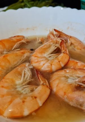 รูปของ กุ้งต้มเกลือ ด้วยไมโครเวฟ