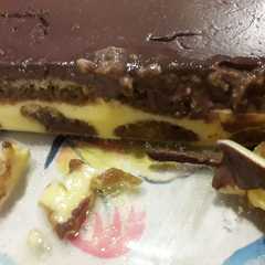 Una foto de Postre de vainillas y chocolate