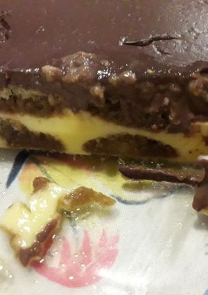 Una foto de Postre de vainillas y chocolate