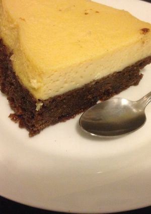 Una foto de Chocoflan