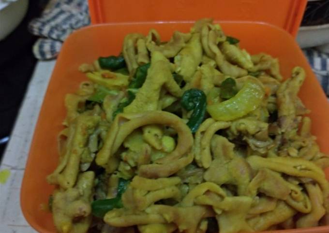 Resep Oseng Usus Ayam Cabe Ijo yang Enak Banget