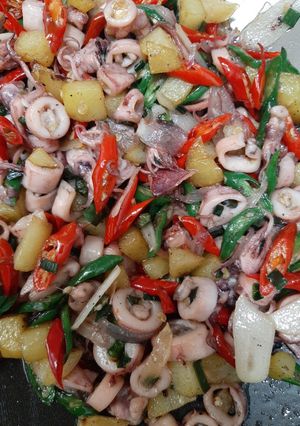 Foto resep Tumis Cumi Asin Cabe