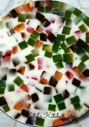 Foto resep Puding Warna Warni