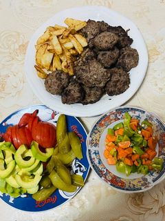 صورة لوصفة كفته مقليه مع بطاطا