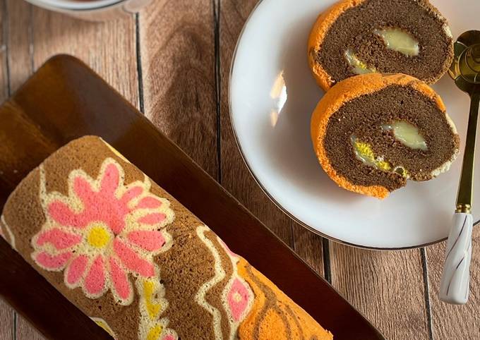 Resep Bolu Mocca Gulung Motif Batik Panggang Oleh Windri Aries Ig