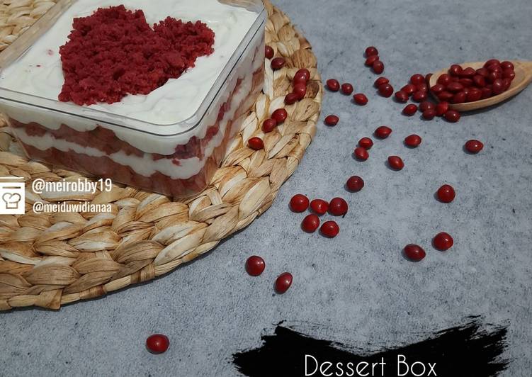 Cara Memasak Dessert Box Red Velvet Yang Renyah