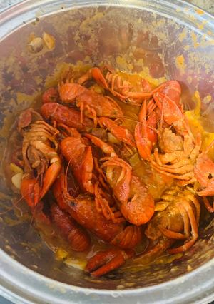 Una foto de Cangrejos con tomate