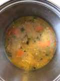 Chicken Stock, Leek, Carrot & Bean Broth