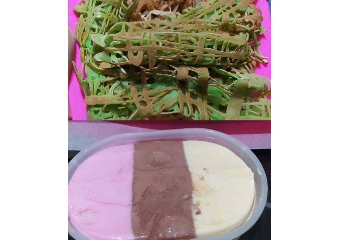 Roti jala dg es krim