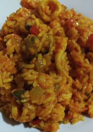 Una foto de Cazuela de mariscos