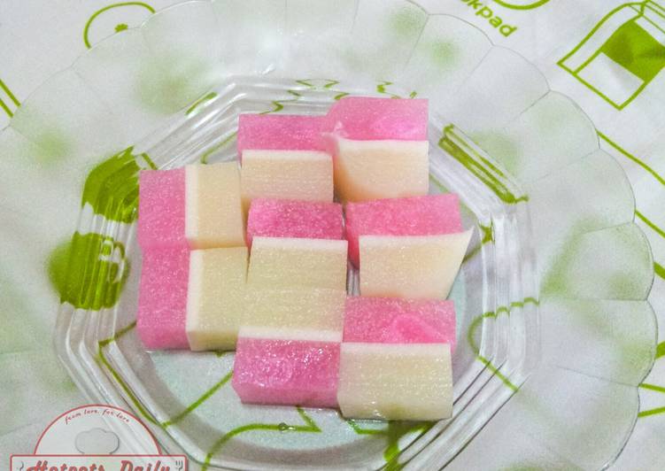 Puding sirup pisang susu dan vanilla