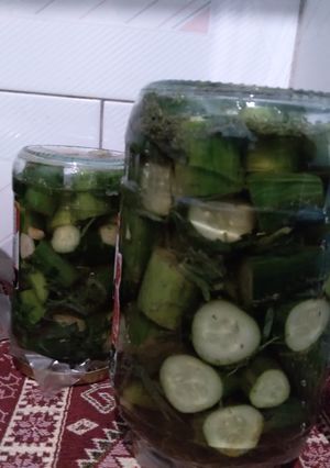 عکسی از دستور خیار شور خونگی من وشوری کلم وخیار