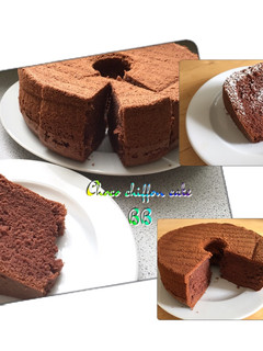 Foto resep Chocolate chiffon cake-Bolu coklat