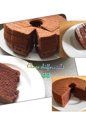 Foto resep Chocolate chiffon cake-Bolu coklat