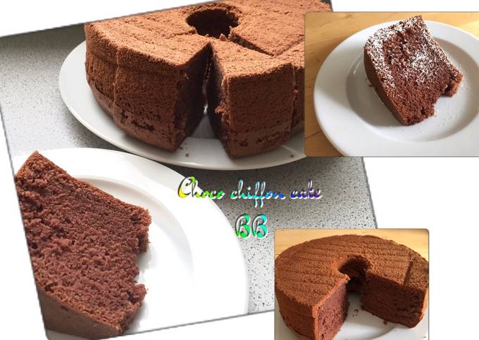 Chocolate chiffon cake-Bolu coklat