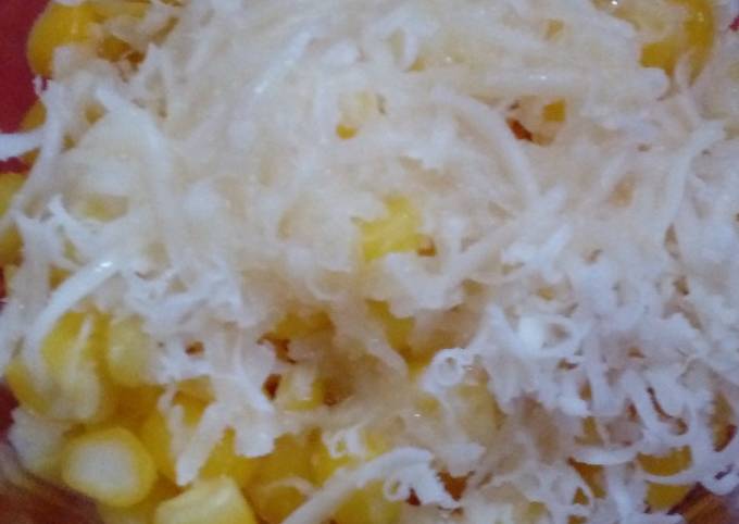 Recipe of Delicious Super simple cheesy sweet corn (Jasuke)