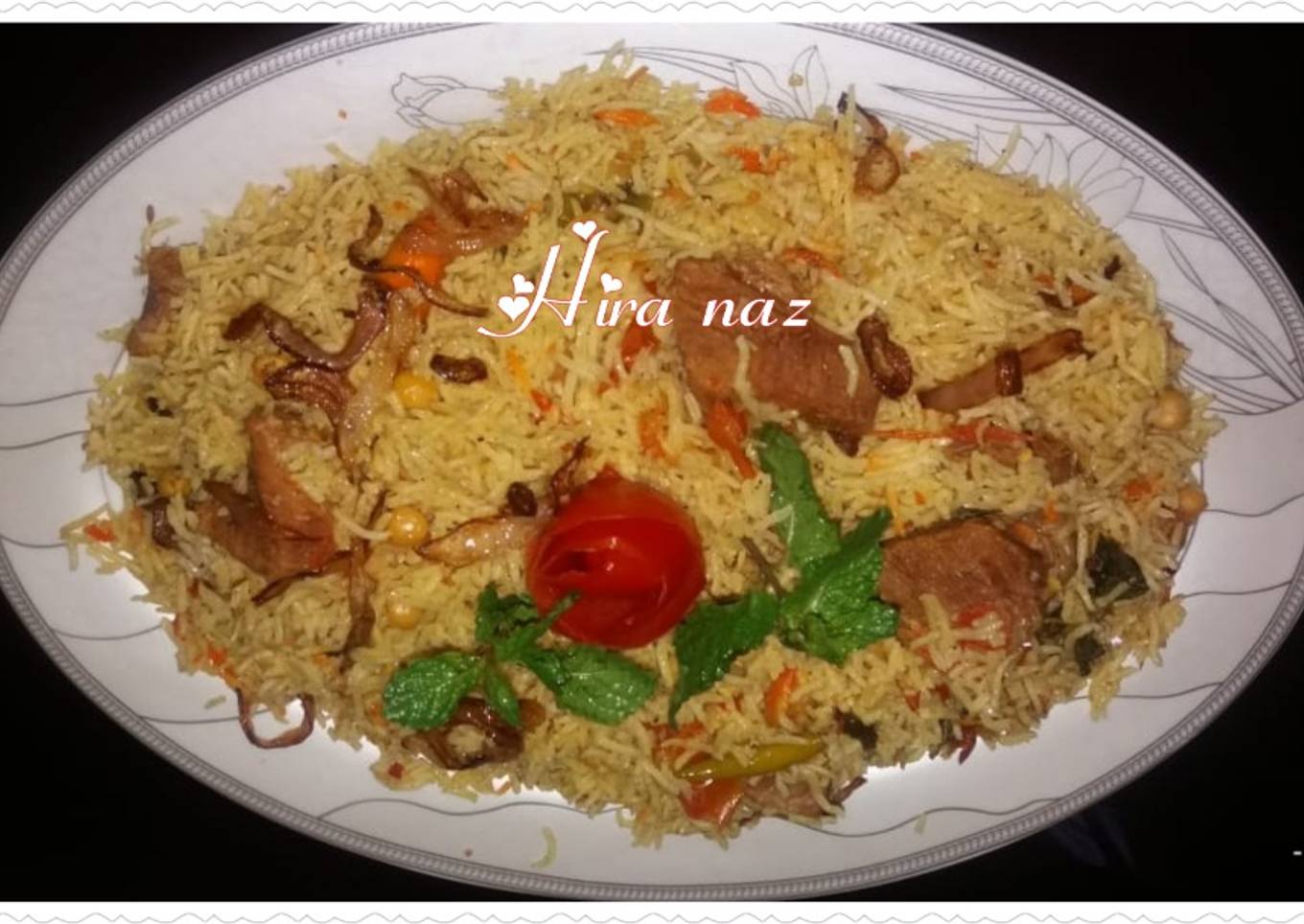 Beef chana Biryani