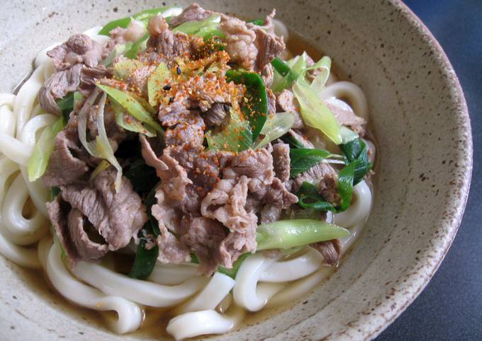 Simple Way to Make Perfect Beef Udon Soup