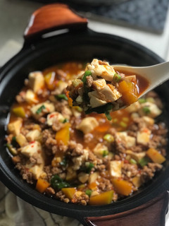 南瓜麻婆豆腐-家的日常 的食譜成品照片