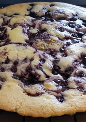Una foto de Pastel de arándanos y queso