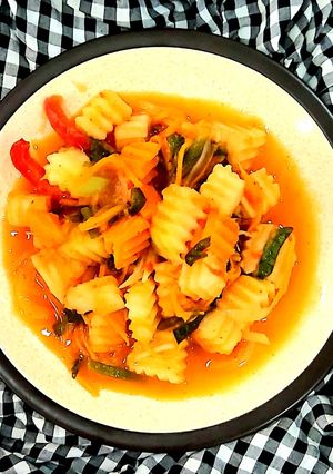Hình của món KIM CHI SU HÀO, CÀ RỐT.