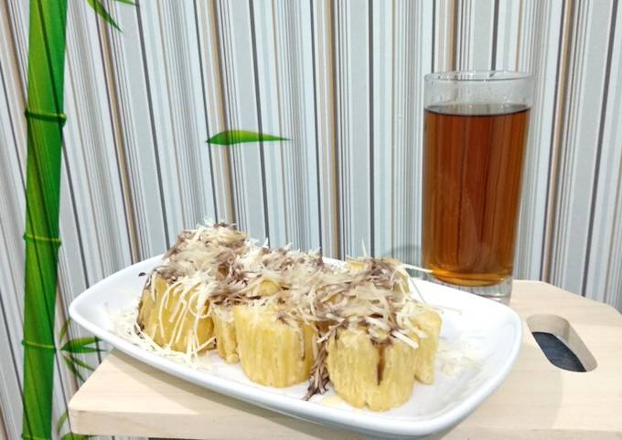 Resep Singkong Keju Merekah, Lezat