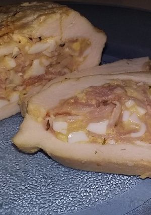 Una foto de Pechugas de pollo rellenas