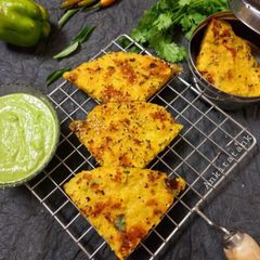 A picture of Mix Vegetable Handvo - healthy and quick.