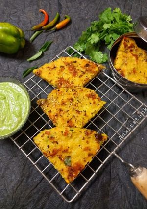 A picture of Mix Vegetable Handvo - healthy and quick.