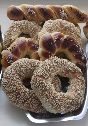 صورة لوصفة السميت التركي simit