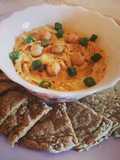 ฮัมมุส Hummus กับแป้งขนมปังข้าวโอ้ต