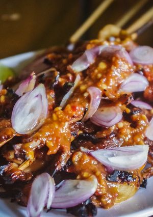 Foto resep Sate jamur bumbu kacang - resep dari nenek moyang