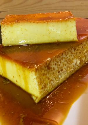 Una foto de Flan proteico de huevo sin azúcar 🥚