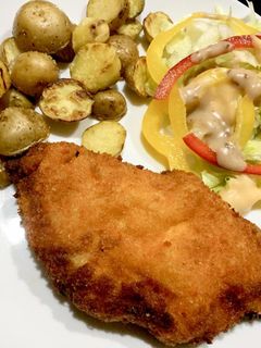 Foto resep Chicken Katsu with salad